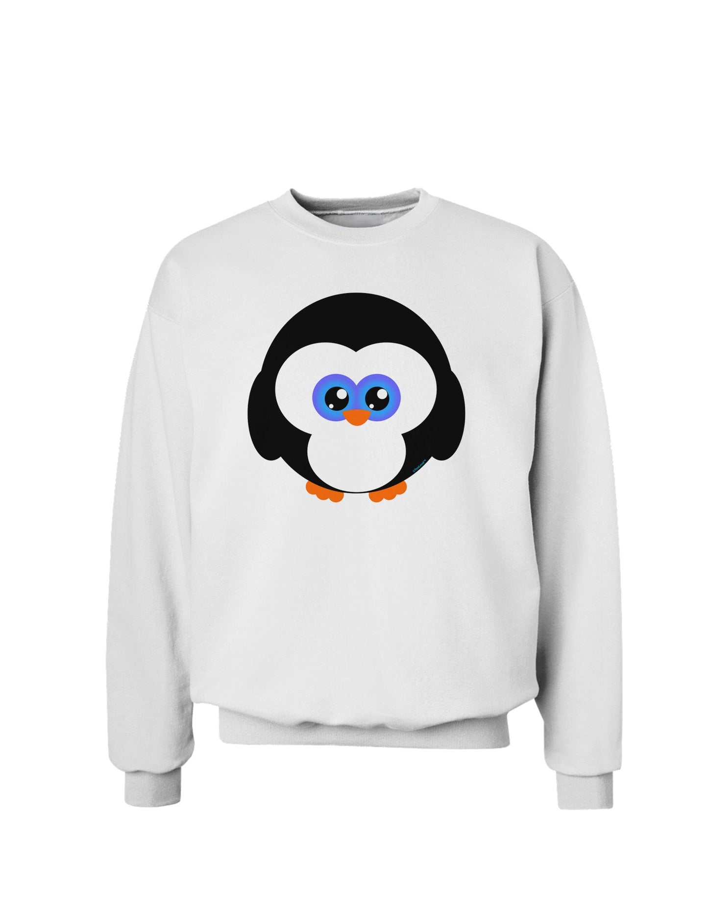 Cute Penguin Christmas Sweatshirt-Sweatshirts-TooLoud-White-Small-Davson Sales