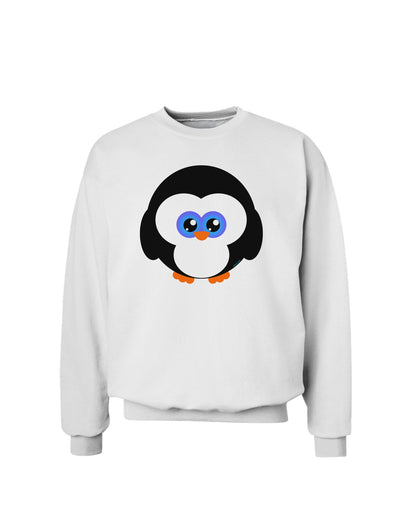 Cute Penguin Christmas Sweatshirt-Sweatshirts-TooLoud-White-Small-Davson Sales