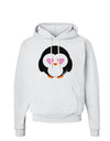 Cute Penguin - Heart Eyes Hoodie Sweatshirt by TooLoud-Hoodie-TooLoud-White-Small-Davson Sales