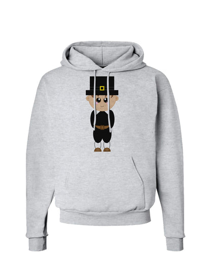 Cute Pilgrim Boy Thanksgiving Hoodie Sweatshirt-Hoodie-TooLoud-AshGray-Small-Davson Sales