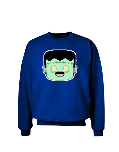 Cute Pixel Monster Adult Dark Sweatshirt-Sweatshirts-TooLoud-Deep-Royal-Blue-Small-Davson Sales