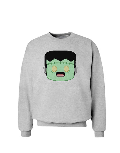 Cute Pixel Monster Sweatshirt-Sweatshirts-TooLoud-AshGray-Small-Davson Sales