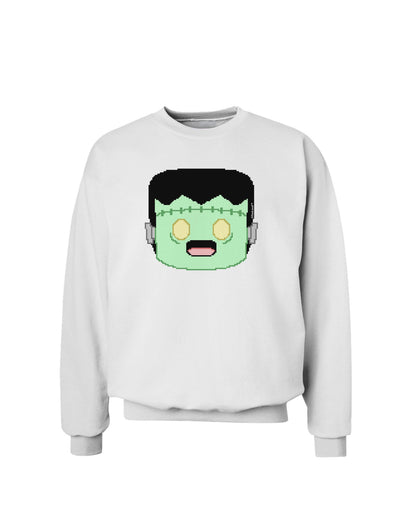 Cute Pixel Monster Sweatshirt-Sweatshirts-TooLoud-White-Small-Davson Sales