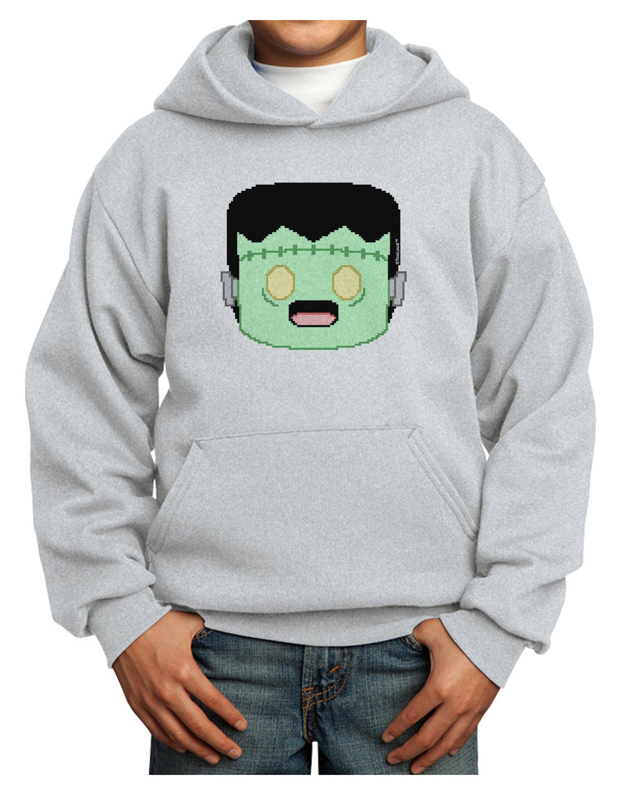 Cute Pixel Monster Youth Hoodie Pullover Sweatshirt-Youth Hoodie-TooLoud-White-XS-Davson Sales