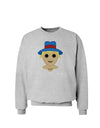 Cute Pixel Scarecrow Sweatshirt-Sweatshirts-TooLoud-AshGray-Small-Davson Sales