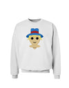 Cute Pixel Scarecrow Sweatshirt-Sweatshirts-TooLoud-White-Small-Davson Sales