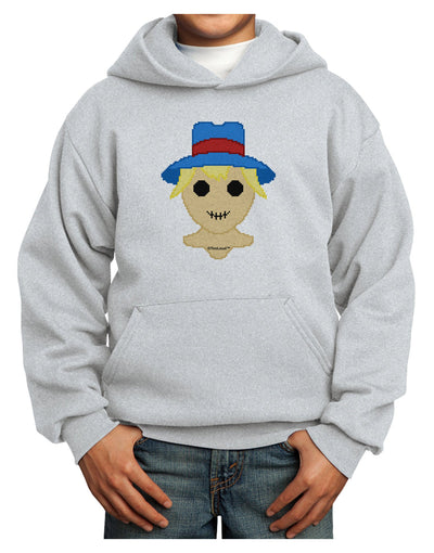 Cute Pixel Scarecrow Youth Hoodie Pullover Sweatshirt-Youth Hoodie-TooLoud-Ash-XS-Davson Sales