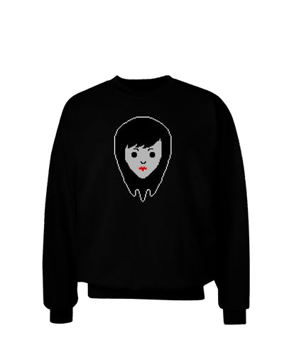 Cute Pixel Vampire Female Adult Dark Sweatshirt-Sweatshirts-TooLoud-Black-Small-Davson Sales