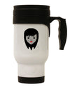 Cute Pixel Vampire Female Stainless Steel 14oz Travel Mug-Travel Mugs-TooLoud-White-Davson Sales