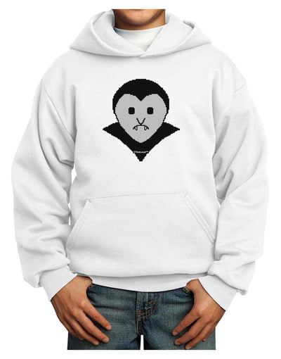 Cute Pixel Vampire Male Youth Hoodie Pullover Sweatshirt-Youth Hoodie-TooLoud-White-XS-Davson Sales