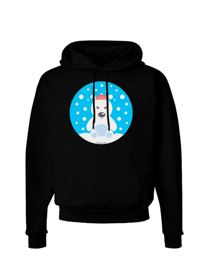 Cute Polar Bear - Christmas Dark Hoodie Sweatshirt by TooLoud-Hoodie-TooLoud-Black-Small-Davson Sales