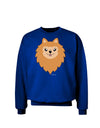 Cute Pomeranian Dog Adult Dark Sweatshirt by TooLoud-Sweatshirts-TooLoud-Deep-Royal-Blue-Small-Davson Sales