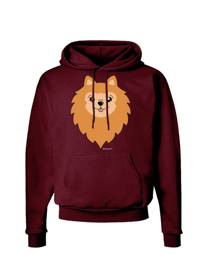 Cute Pomeranian Dog Dark Hoodie Sweatshirt by TooLoud-Hoodie-TooLoud-Maroon-Small-Davson Sales