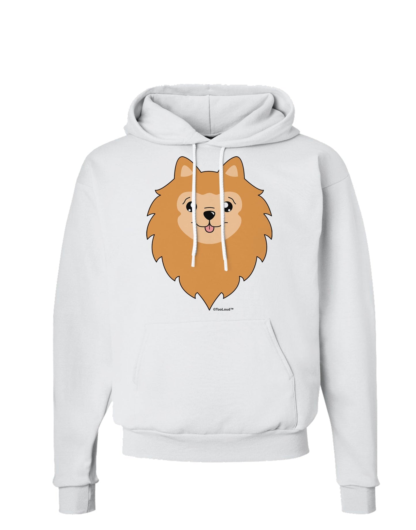 Cute Pomeranian Dog Hoodie Sweatshirt by TooLoud-Hoodie-TooLoud-White-Small-Davson Sales