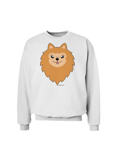 Cute Pomeranian Dog Sweatshirt by TooLoud-Sweatshirts-TooLoud-White-Small-Davson Sales