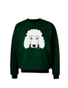 Cute Poodle Dog - White Adult Dark Sweatshirt by TooLoud-Sweatshirts-TooLoud-Deep-Forest-Green-Small-Davson Sales