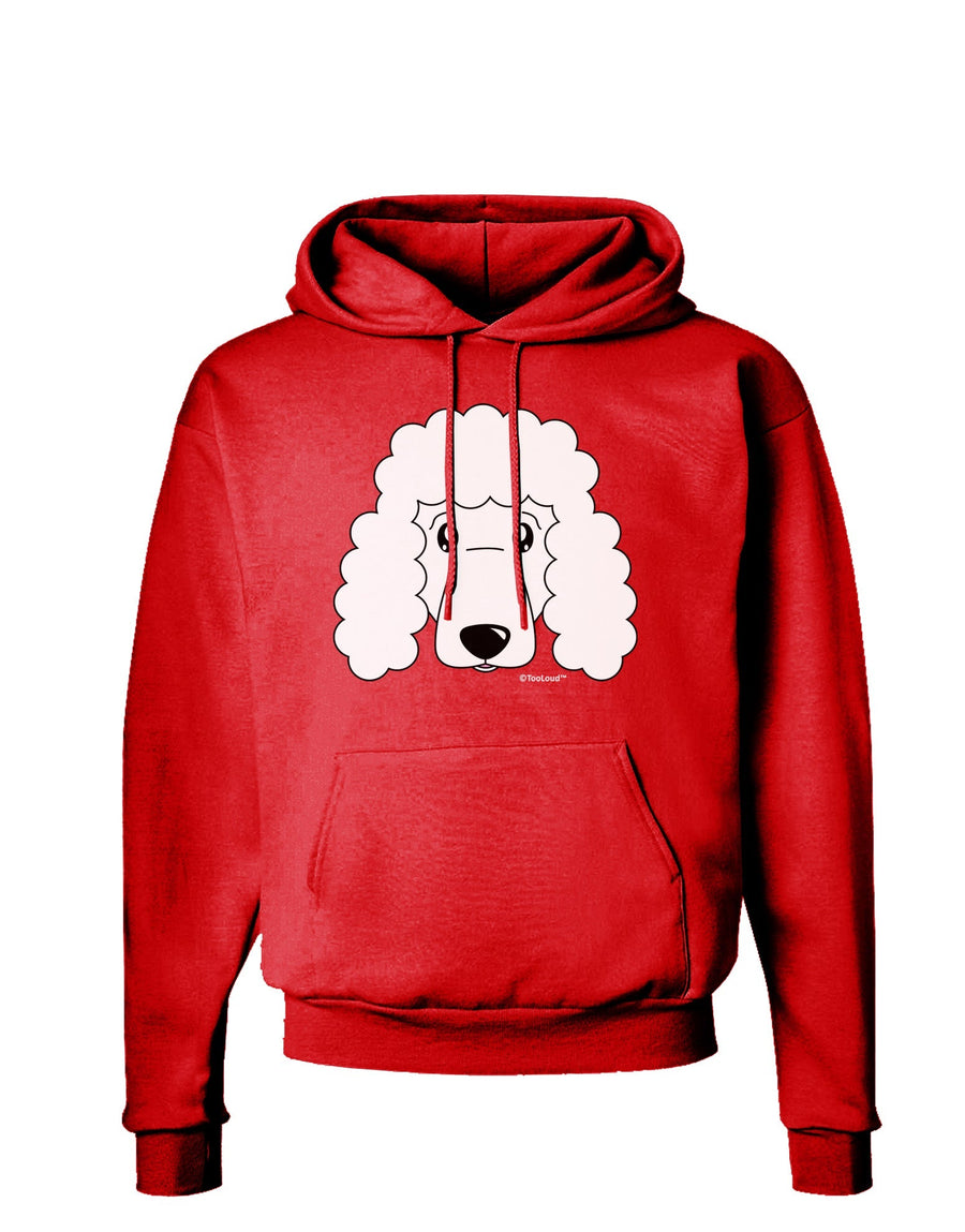 Cute Poodle Dog - White Dark Hoodie Sweatshirt by TooLoud-Hoodie-TooLoud-Black-Small-Davson Sales