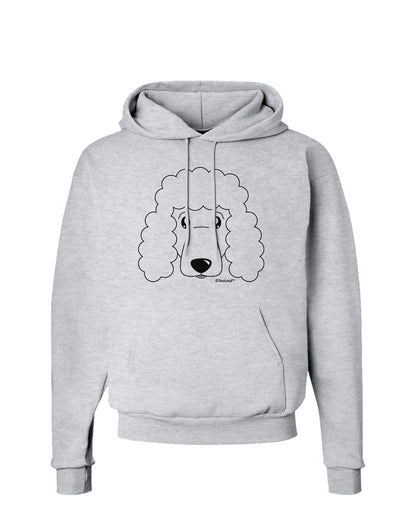 Cute Poodle Dog - White Hoodie Sweatshirt by TooLoud-Hoodie-TooLoud-AshGray-Small-Davson Sales