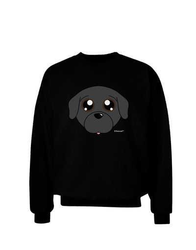 Cute Pug Dog - Black Adult Dark Sweatshirt by TooLoud-Sweatshirts-TooLoud-Black-Small-Davson Sales