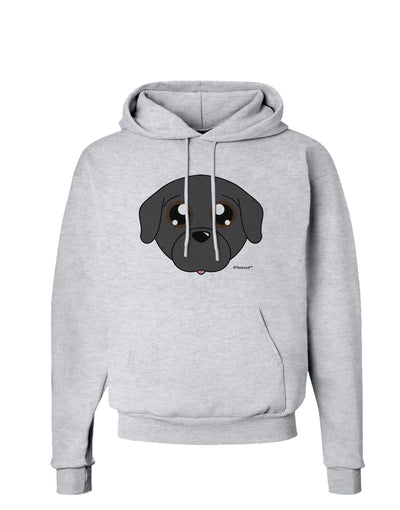 Cute Pug Dog - Black Hoodie Sweatshirt by TooLoud-Hoodie-TooLoud-AshGray-Small-Davson Sales