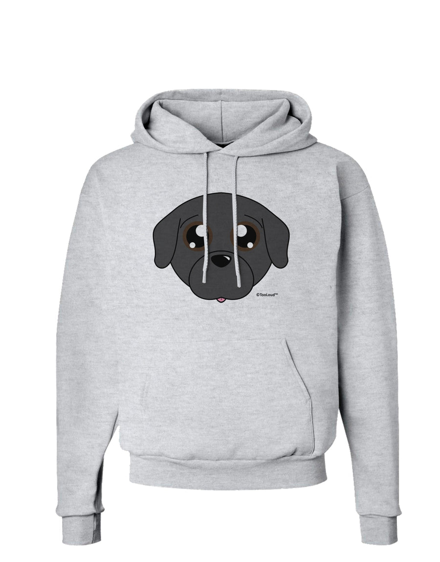 Cute Pug Dog - Black Hoodie Sweatshirt by TooLoud-Hoodie-TooLoud-White-Small-Davson Sales