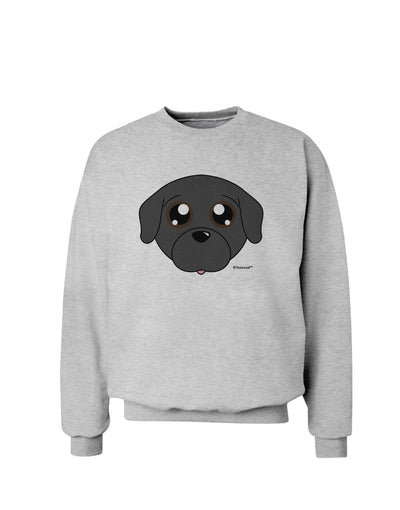 Cute Pug Dog - Black Sweatshirt by TooLoud-Sweatshirts-TooLoud-AshGray-Small-Davson Sales