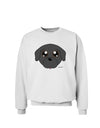 Cute Pug Dog - Black Sweatshirt by TooLoud-Sweatshirts-TooLoud-White-Small-Davson Sales