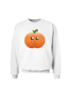 Cute Pumpkin Halloween Sweatshirt-Sweatshirts-TooLoud-White-Small-Davson Sales