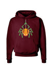 Cute Pumpkin Spider - Halloween Dark Hoodie Sweatshirt-Hoodie-TooLoud-Maroon-Small-Davson Sales