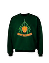 Cute Pumpkin Spider - Happy Halloween Adult Dark Sweatshirt-Sweatshirts-TooLoud-Deep-Forest-Green-Small-Davson Sales