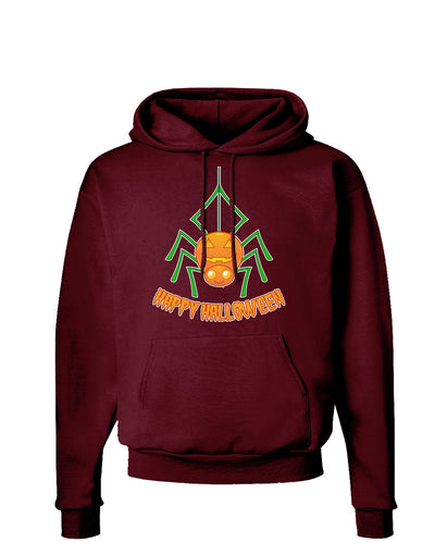 Cute Pumpkin Spider - Happy Halloween Dark Hoodie Sweatshirt-Hoodie-TooLoud-Maroon-Small-Davson Sales