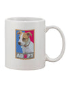 Cute Puppy Cat Adoption 11 oz Coffee Mug - Perfect for Animal Lovers TooLoud-11 OZ Coffee Mug-TooLoud-White-Davson Sales
