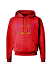 Cute Rainbow Angel Wings Heart Dark Hoodie Sweatshirt-Hoodie-TooLoud-Red-Small-Davson Sales