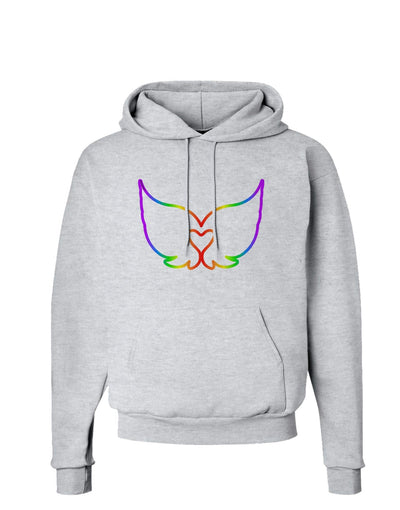 Cute Rainbow Angel Wings Heart Hoodie Sweatshirt-Hoodie-TooLoud-AshGray-Small-Davson Sales