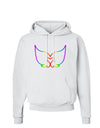 Cute Rainbow Angel Wings Heart Hoodie Sweatshirt-Hoodie-TooLoud-White-Small-Davson Sales