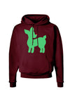 Cute Red and Green Rudolph - Christmas Dark Hoodie Sweatshirt by TooLoud-Hoodie-TooLoud-Maroon-Small-Davson Sales