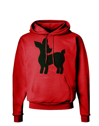 Cute Red and Green Rudolph - Christmas Hoodie Sweatshirt by TooLoud-Hoodie-TooLoud-Red-Small-Davson Sales