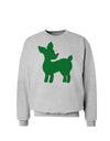 Cute Red and Green Rudolph - Christmas Sweatshirt by TooLoud-Sweatshirts-TooLoud-AshGray-Small-Davson Sales