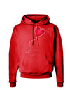 Cute Red Heart Balloon Dark Hoodie Sweatshirt-Hoodie-TooLoud-Red-Small-Davson Sales