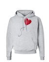 Cute Red Heart Balloon Hoodie Sweatshirt-Hoodie-TooLoud-AshGray-Small-Davson Sales