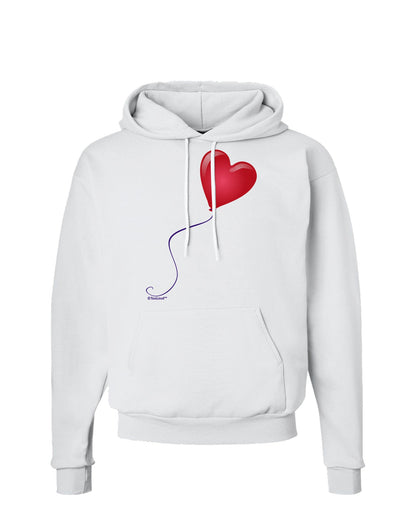 Cute Red Heart Balloon Hoodie Sweatshirt-Hoodie-TooLoud-White-Small-Davson Sales