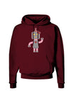 Cute Robot Female Dark Hoodie Sweatshirt-Hoodie-TooLoud-Maroon-Small-Davson Sales