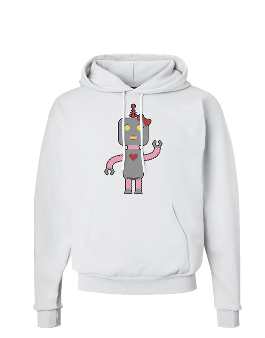 Cute Robot Female Hoodie Sweatshirt-Hoodie-TooLoud-White-Small-Davson Sales