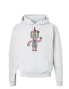 Cute Robot Female Hoodie Sweatshirt-Hoodie-TooLoud-White-Small-Davson Sales