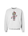 Cute Robot Female Sweatshirt-Sweatshirts-TooLoud-White-Small-Davson Sales