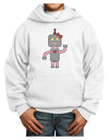 Cute Robot Female Youth Hoodie Pullover Sweatshirt-Youth Hoodie-TooLoud-White-XS-Davson Sales