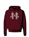 Cute Robot Love Dark Hoodie Sweatshirt-Hoodie-TooLoud-Maroon-Small-Davson Sales