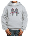 Cute Robot Love Youth Hoodie Pullover Sweatshirt-Youth Hoodie-TooLoud-Ash-XS-Davson Sales