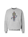 Cute Robot Male Sweatshirt-Sweatshirts-TooLoud-AshGray-Small-Davson Sales