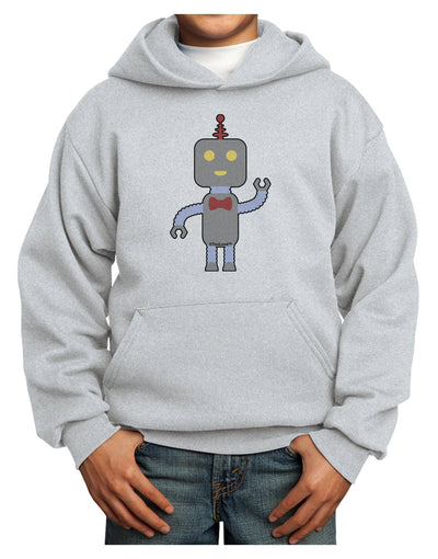 Cute Robot Male Youth Hoodie Pullover Sweatshirt-Youth Hoodie-TooLoud-Ash-XS-Davson Sales